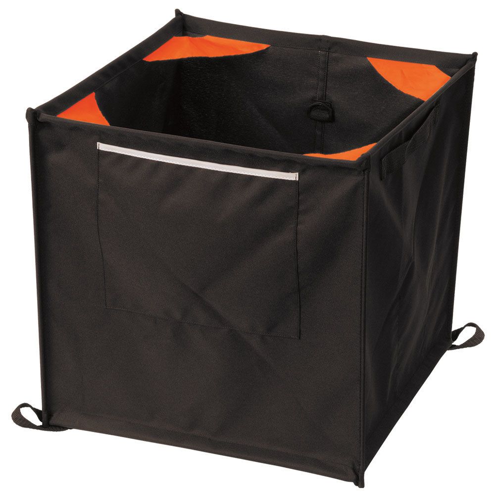 Weaver Folding Throw Line Storage Cube (Black/Orange)