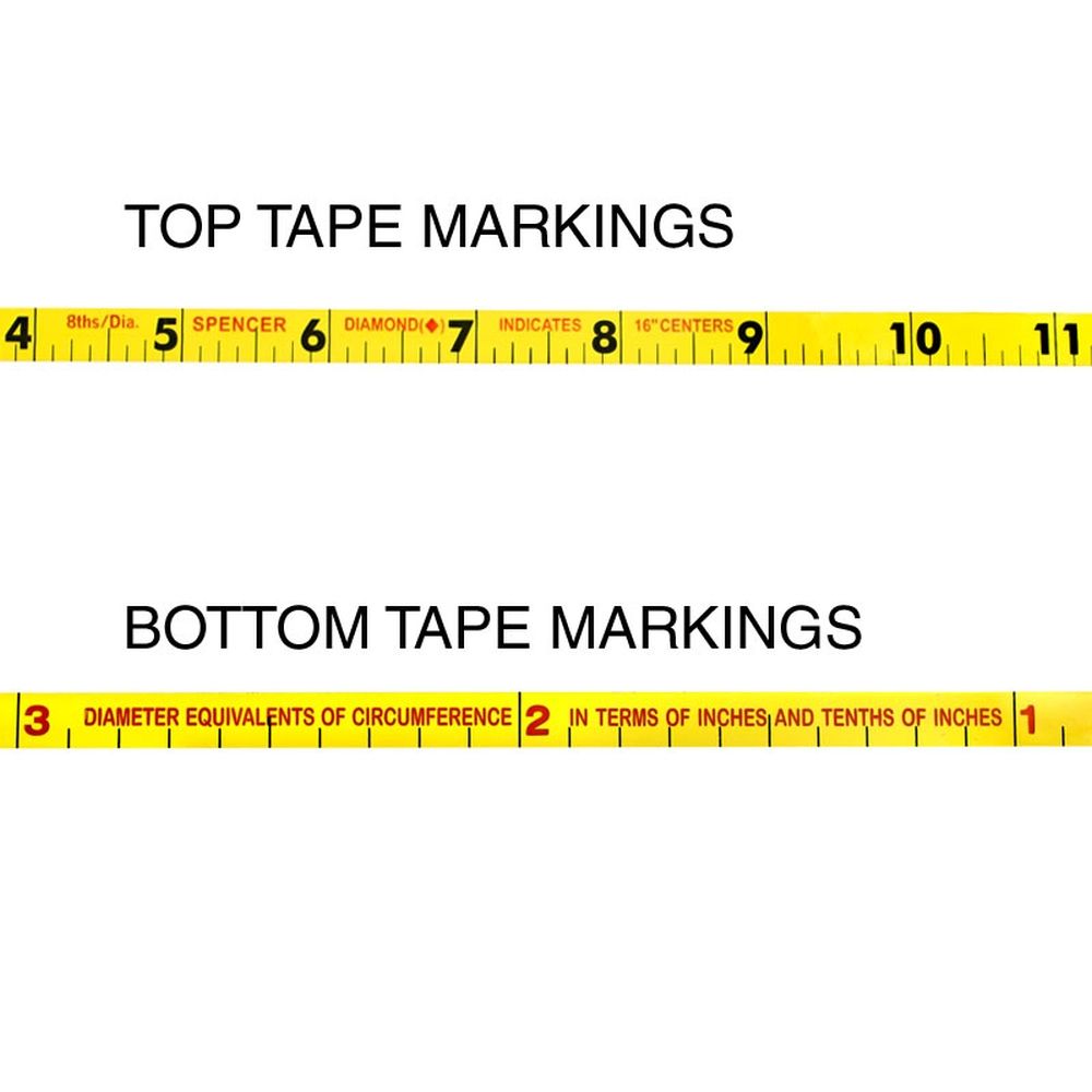Spencer 50' Diameter Tape (Model 950C) Feet/8ths with Bailey Nail