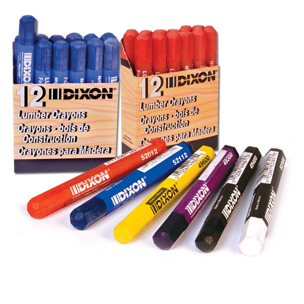 Dixon Lumber Marking Crayons (Black) Box of 12