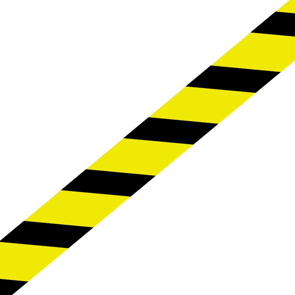 Striped Flagging 300' Roll (Yellow/Black) Each