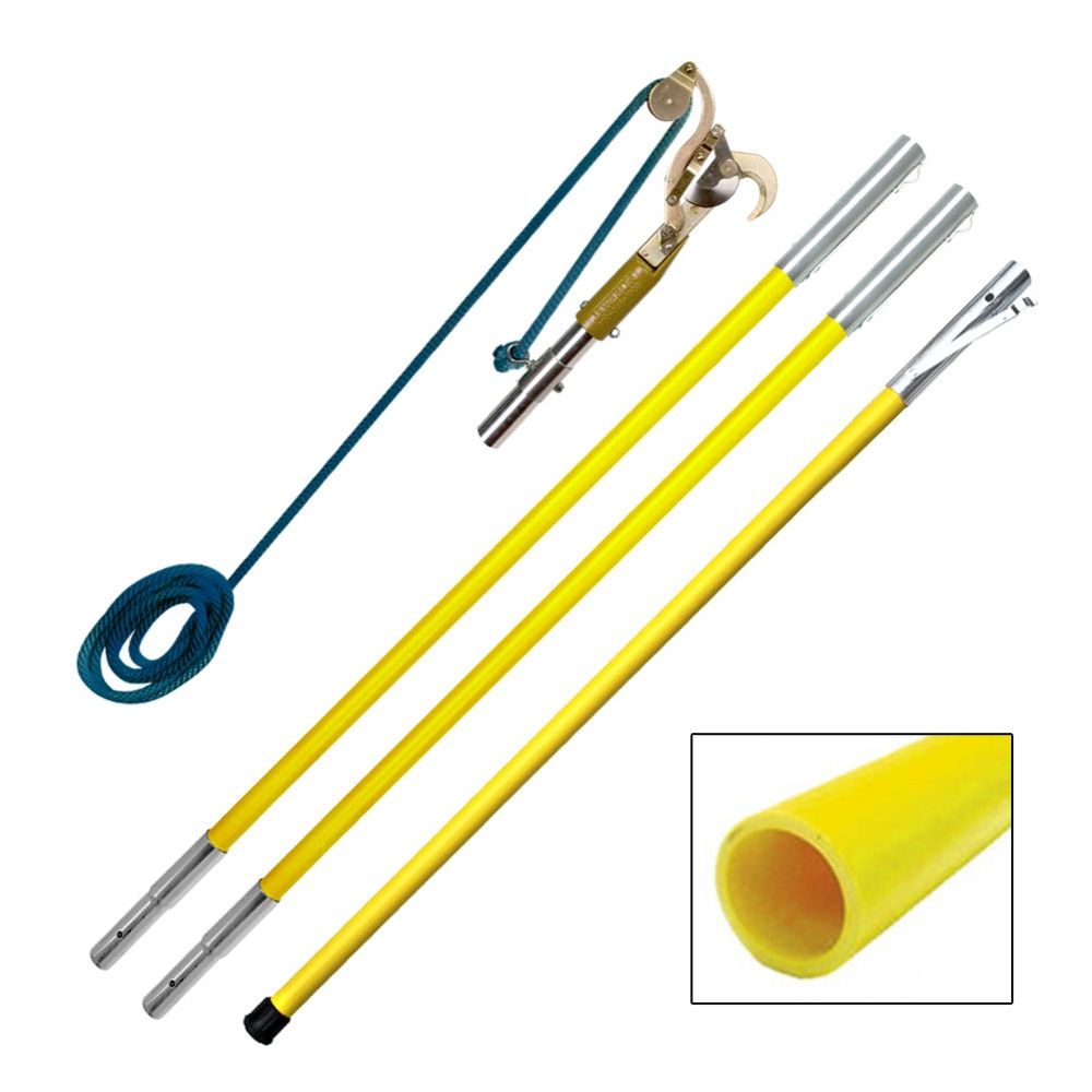 Jameson 18' Fiberglass Pole Pruner Package (FG Series) with Quick Change Adapter