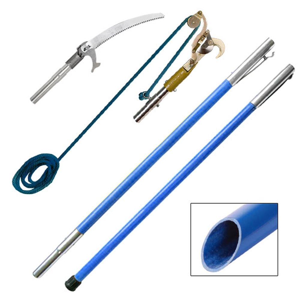Jameson 12' Fiberglass Pole Pruner/Saw Package (B-Lite Series w/13" Blade) with Quick Change Adapter