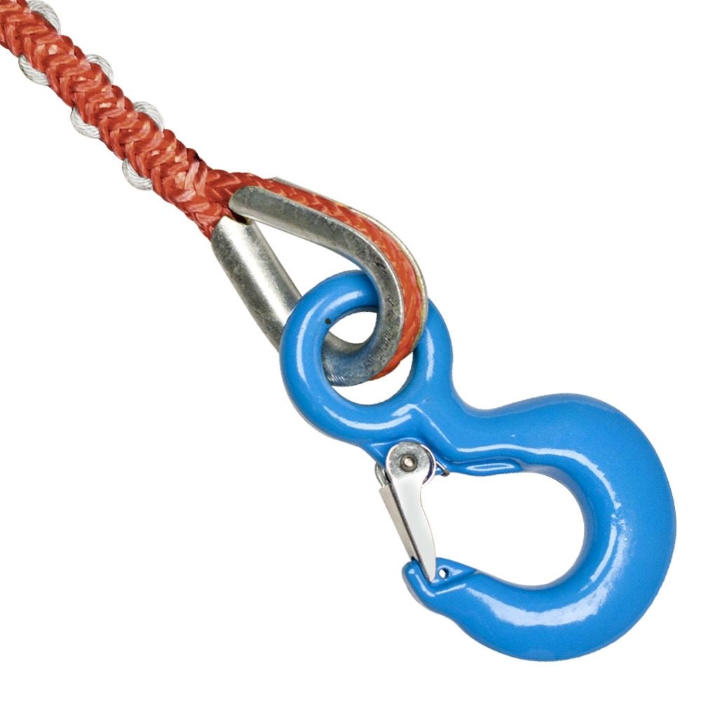 ArborMAX 3/8" Brush Chipper Winch Line with Thimble & Hook