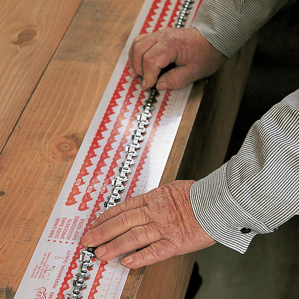 WoodlandPRO Chain Measuring Chart
