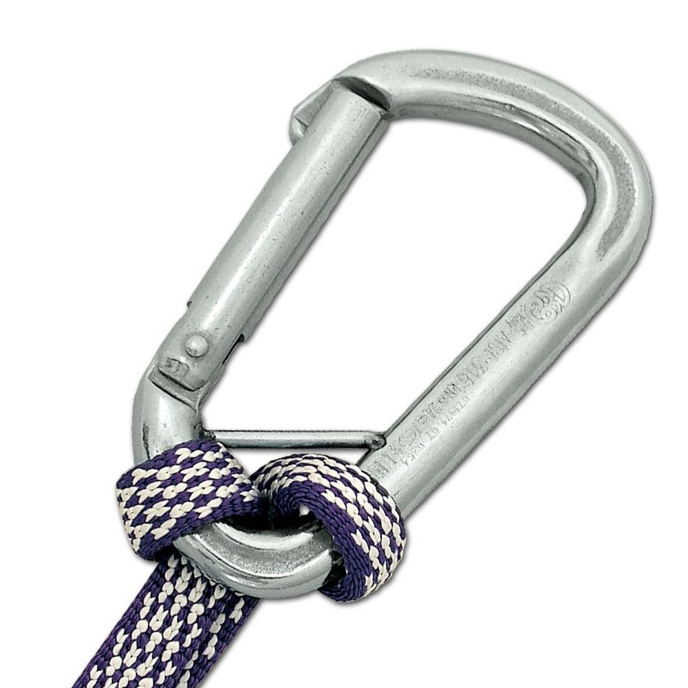Kong Slideline Stainless Steel Carabiner with Captive Bar