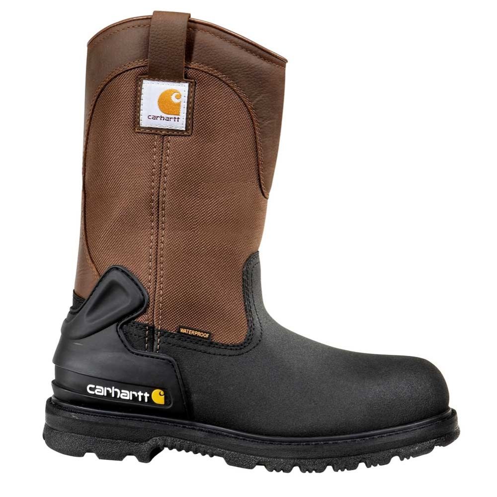 Carhartt 11" Insulated Steel Toe Waterproof Wellington Boots (Brown)