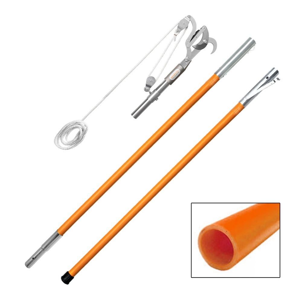 Marvin 12' Fiberglass Pole Pruner Package (PH-5 Bull) with Quick Change Adapter