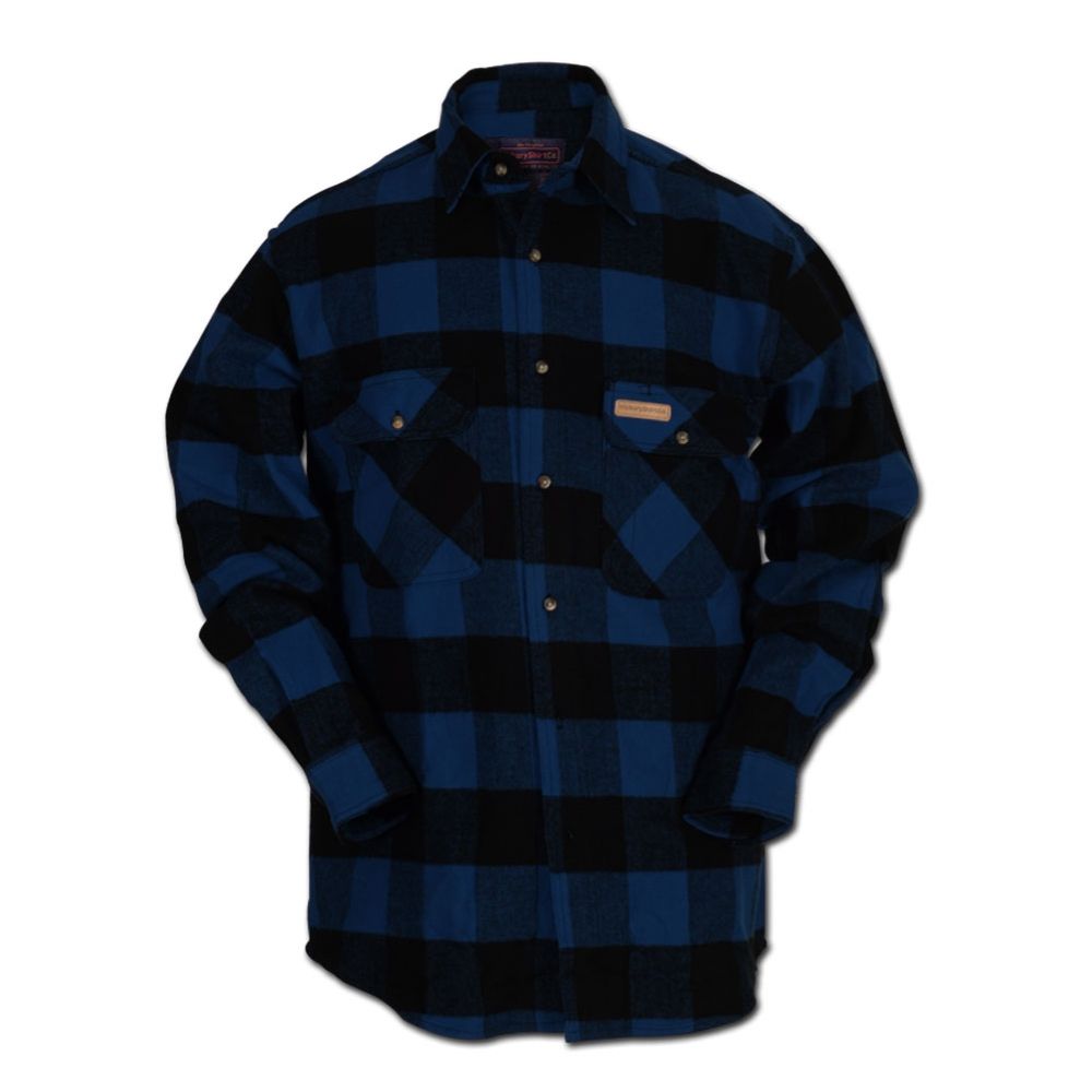 Hickory Shirt Company Buffalo Flannel Button Plaid Shirt