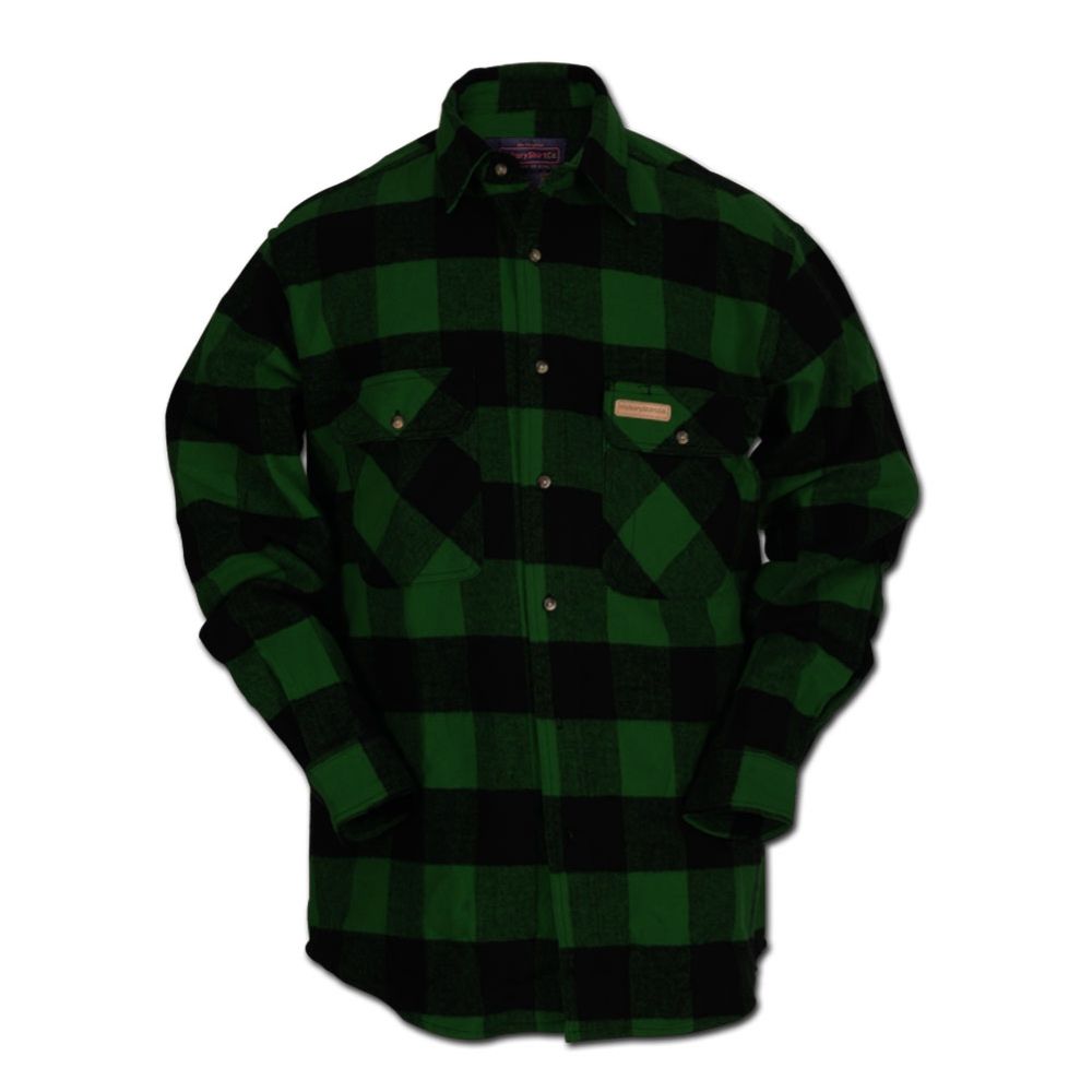 Hickory Shirt Company Buffalo Flannel Button Plaid Shirt