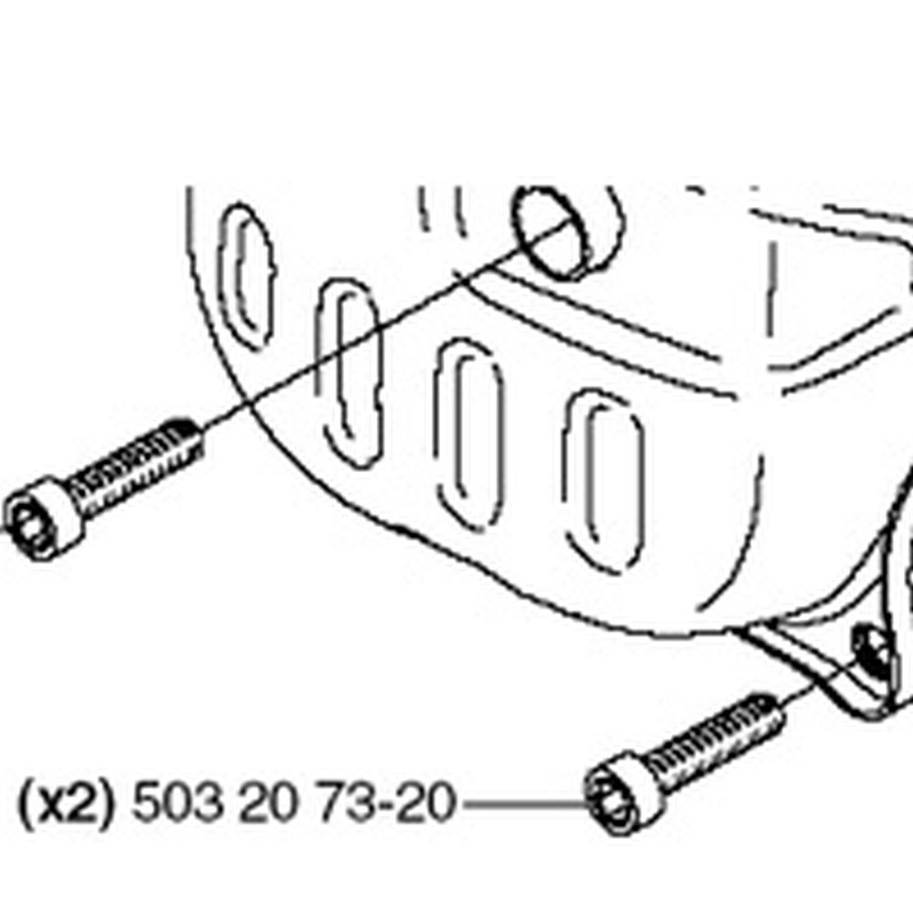 Husqvarna OEM Lower Muffler Screw for 562, 570, 575, 576 Chainsaws 503207320