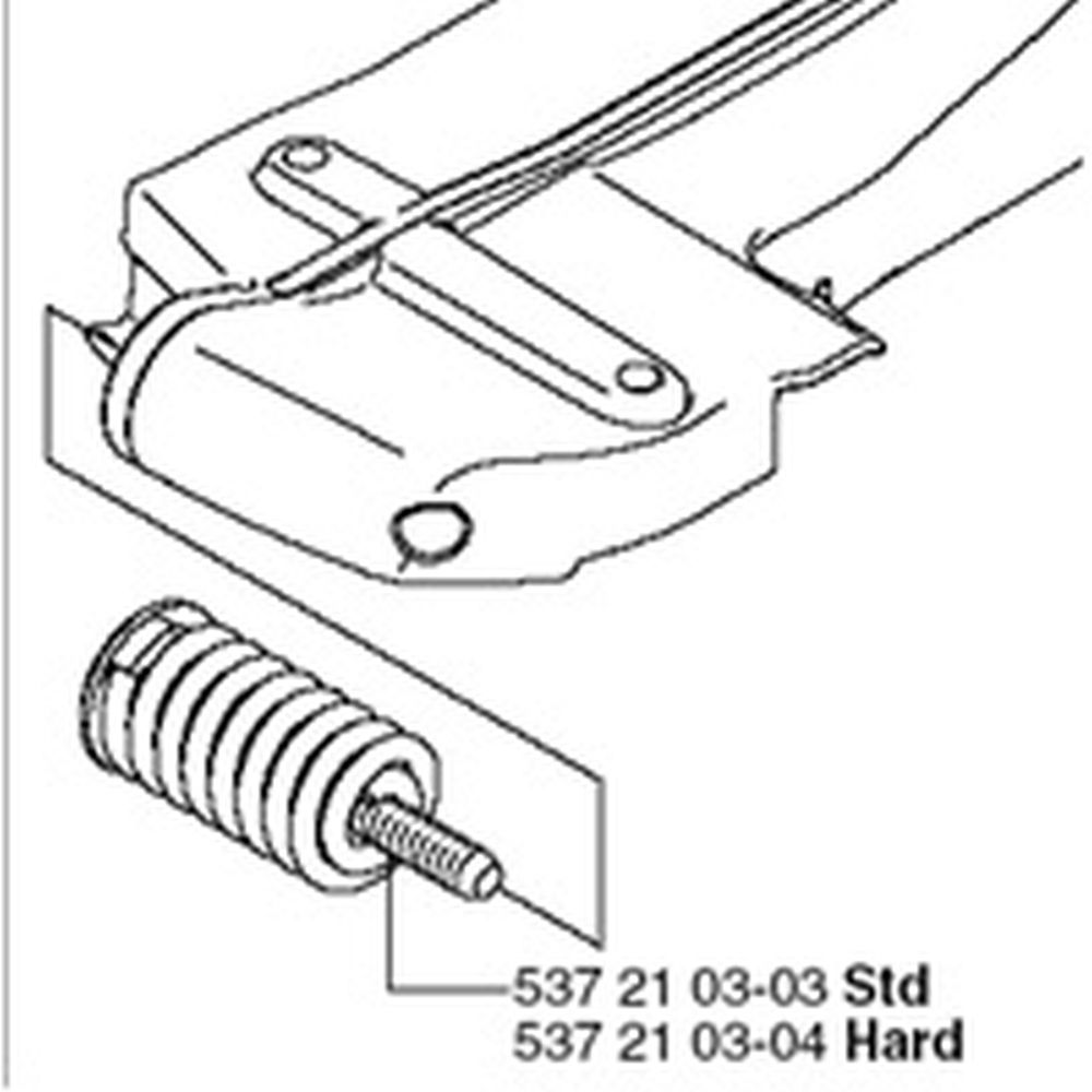 Husqvarna OEM Front Anti-Vibration Mount for 570, 575, 576 Chainsaws 537210304