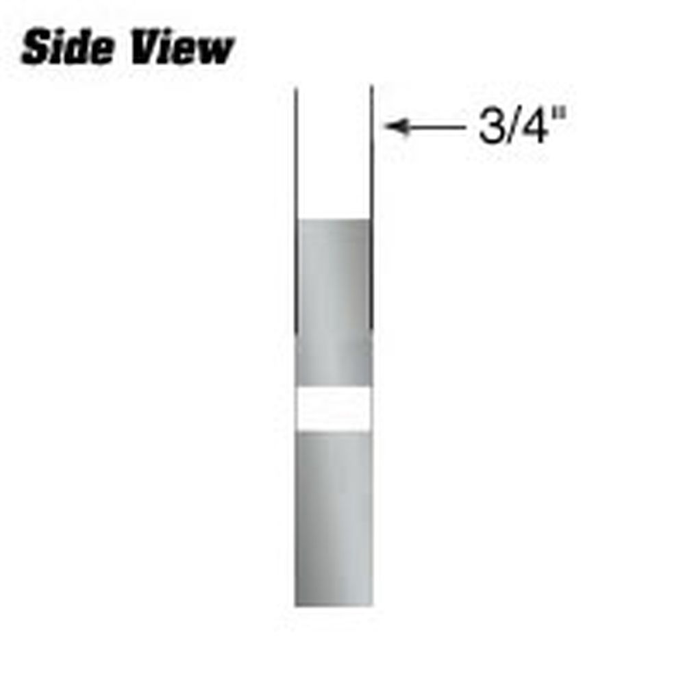 Knife Source 16" x 4-1/2" x 3/4" Bed Knife Anvil for Bandit