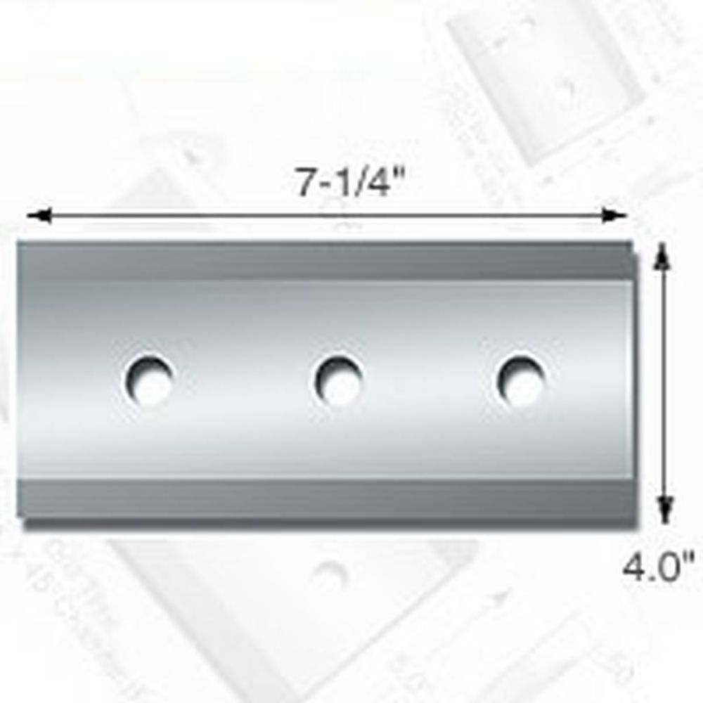 Knife Source 7.2" x 4" x 1/2" Chipper Knife for Brush Bandit, Carlton, Salsco (Replaces 900-9902-00)