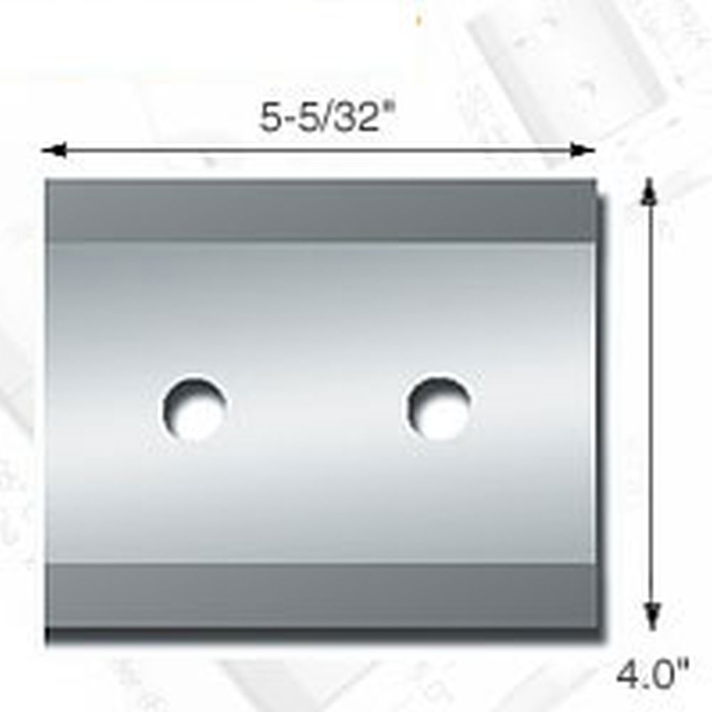 Knife Source 5-1/8" x 4" x 1/2" Chipper Knife for Bandit, Carlton & Salsco (Replaces 900-9901-10)