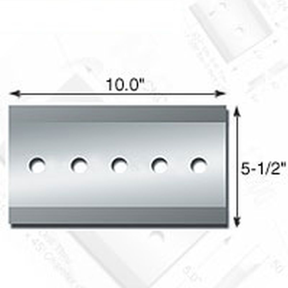 Knife Source 10" x 5-1/2" x 1/2" Chipper Knife for Bandit (Replaces 900-9901-54)