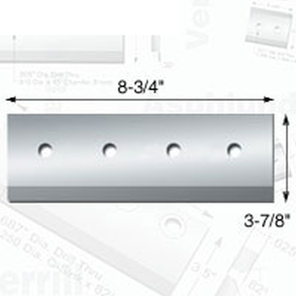 Knife Source 8-3/4" x 3-7/8" x 1/2" Chipper Knife for Valby