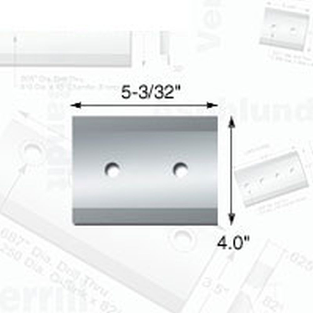 Knife Source 5-1/8" x 4" x 3/8" Chipper Knife for Echo/Bear Cat (Replaces 71122)