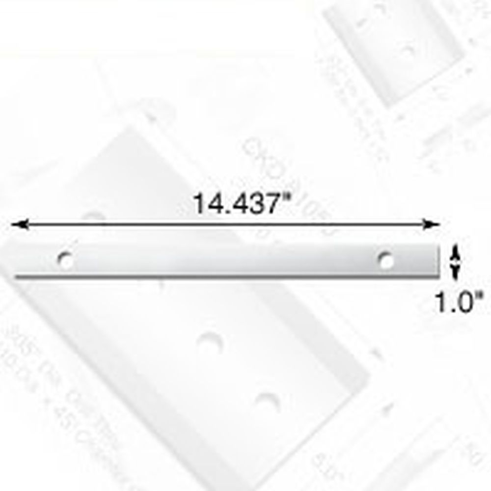 Knife Source 15-1/2" x 1" x 1" Cutter Bar Anvil for Altec/Asphlundh
