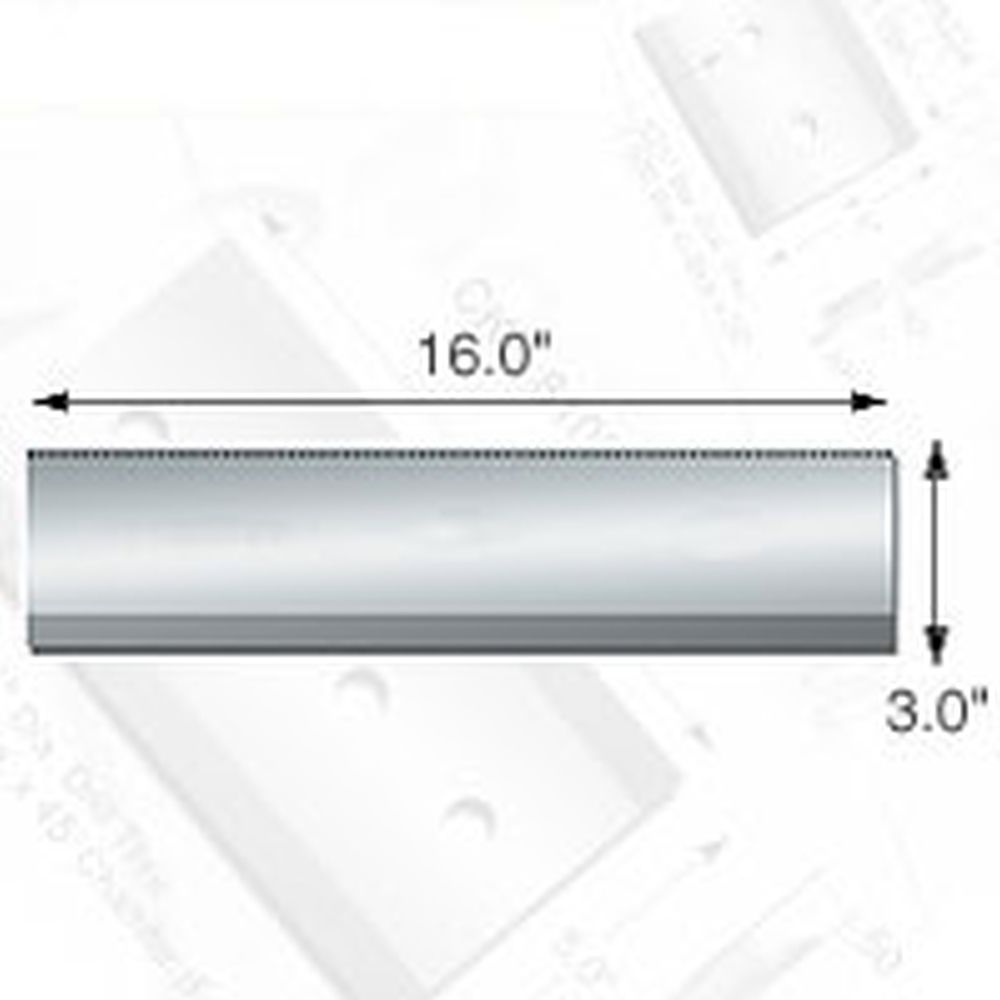 Knife Source 16" x 3" x 3/8" Chipper Knife for Altec/Woodchuck (Replaces 100-R040201)