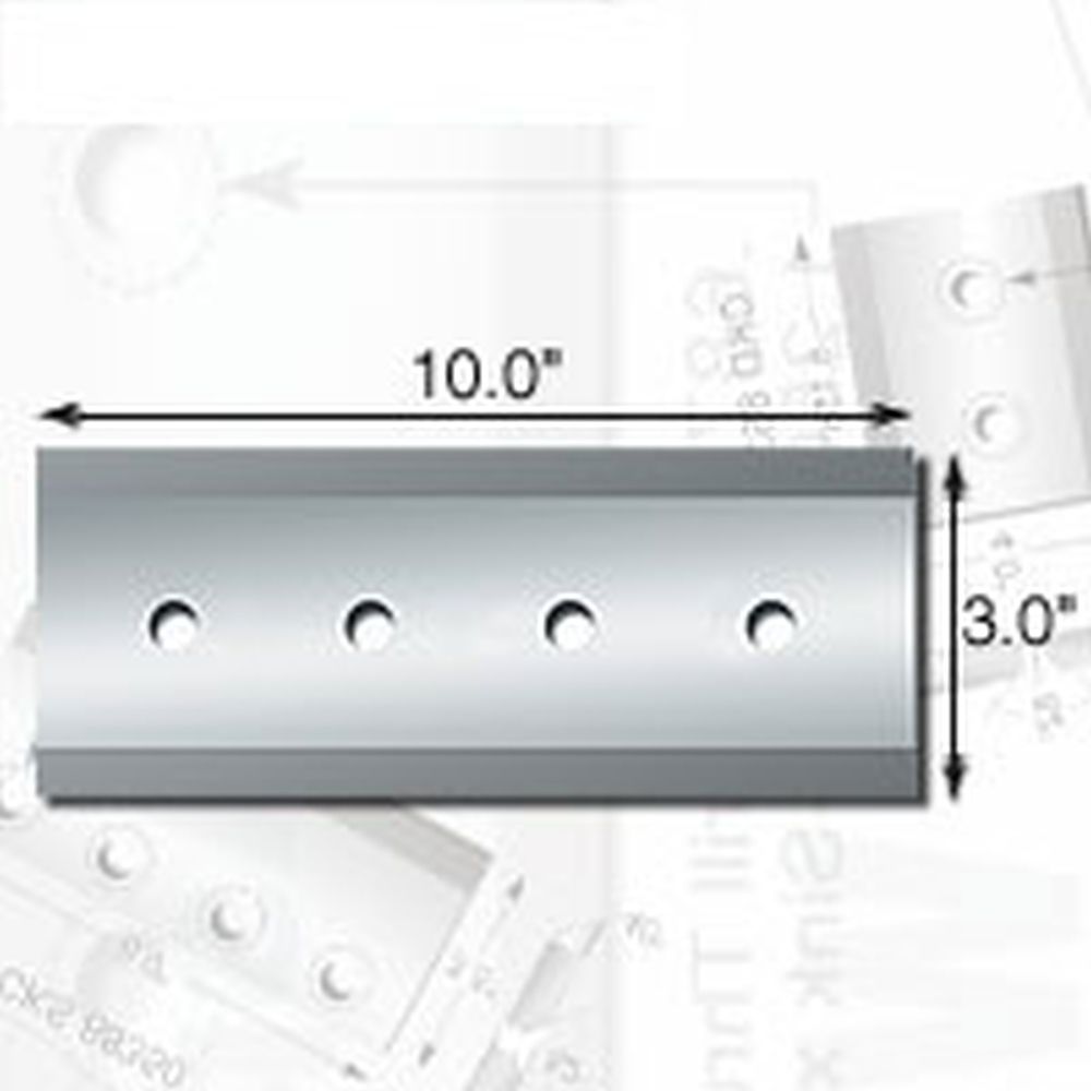 Knife Source 10" x 3" x 9/16" Chipper Knife for Dosko/Promark/Gravely (Replaces 26445)