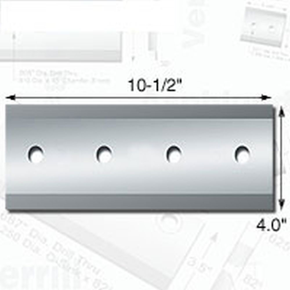 Knife Source 10 1/2" x 4" x 3/8" Chipper Knife for Morbark (Replaces 39233-621)