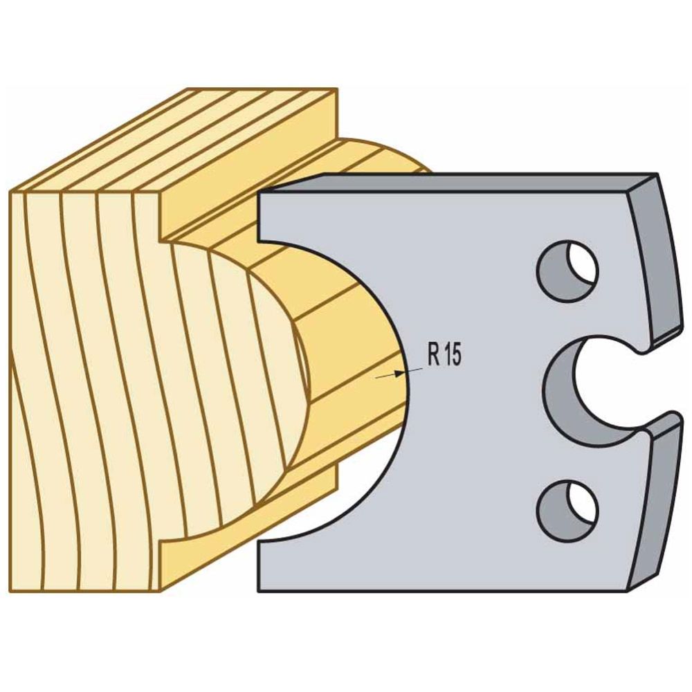 Logosol 40mm M2 HSS Profile Knives (4mm Pair) 94272