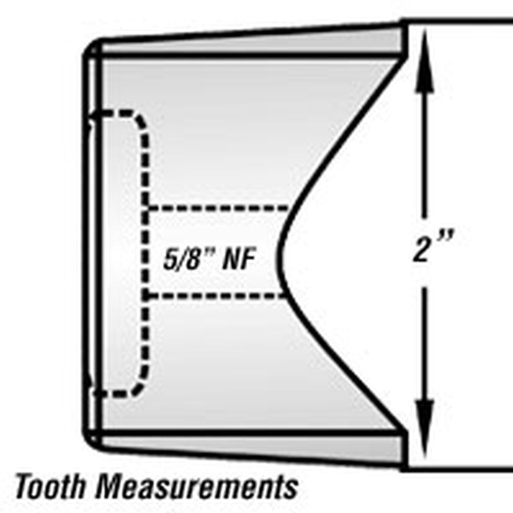Quadco 2" Hot Saw Cutter Tooth (Beaver Two-Piece) Option 6 (M1M233T)