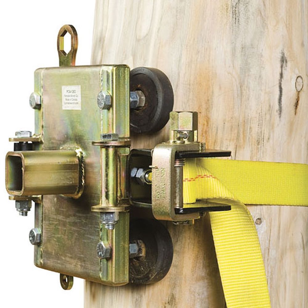Portable Winch Tree/Pole Mount Anchoring System w/Rubber Pads