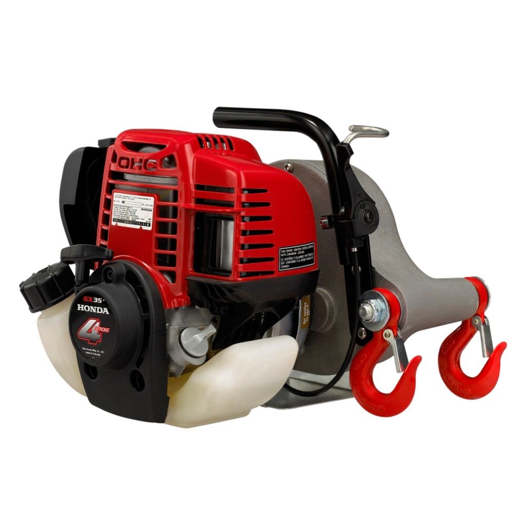 Portable Gas Powered Capstan Pulling Winch GX35 PCW3000