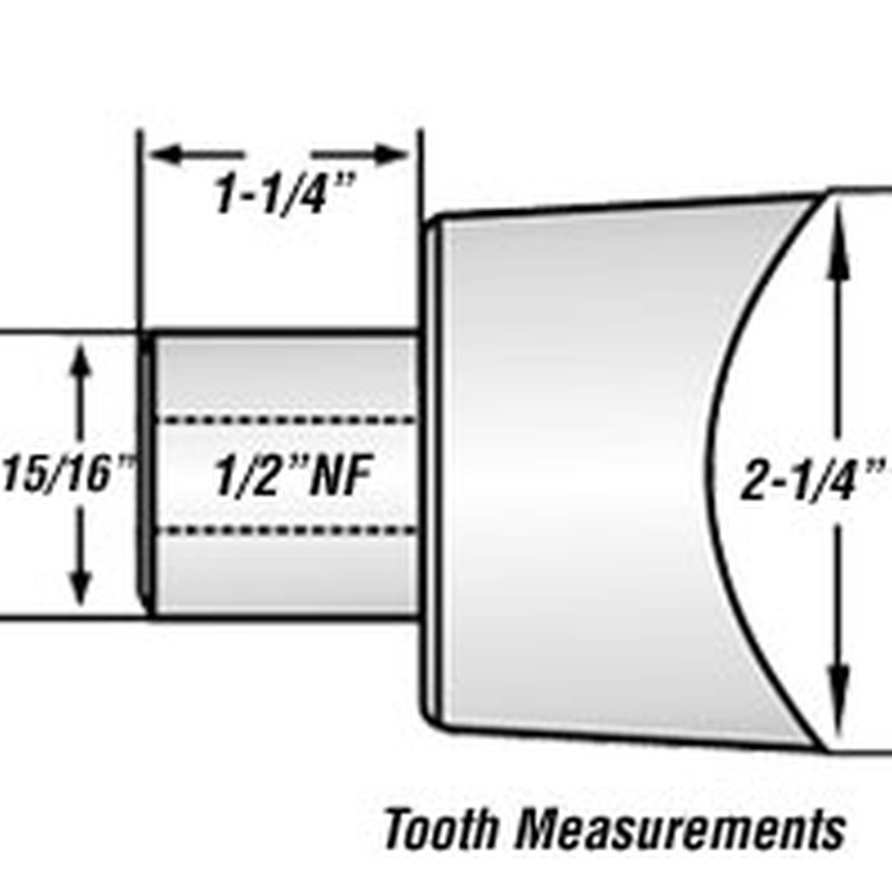 Quadco 2-1/4" Hot Saw Cutter Tooth (Concave) Q10001T