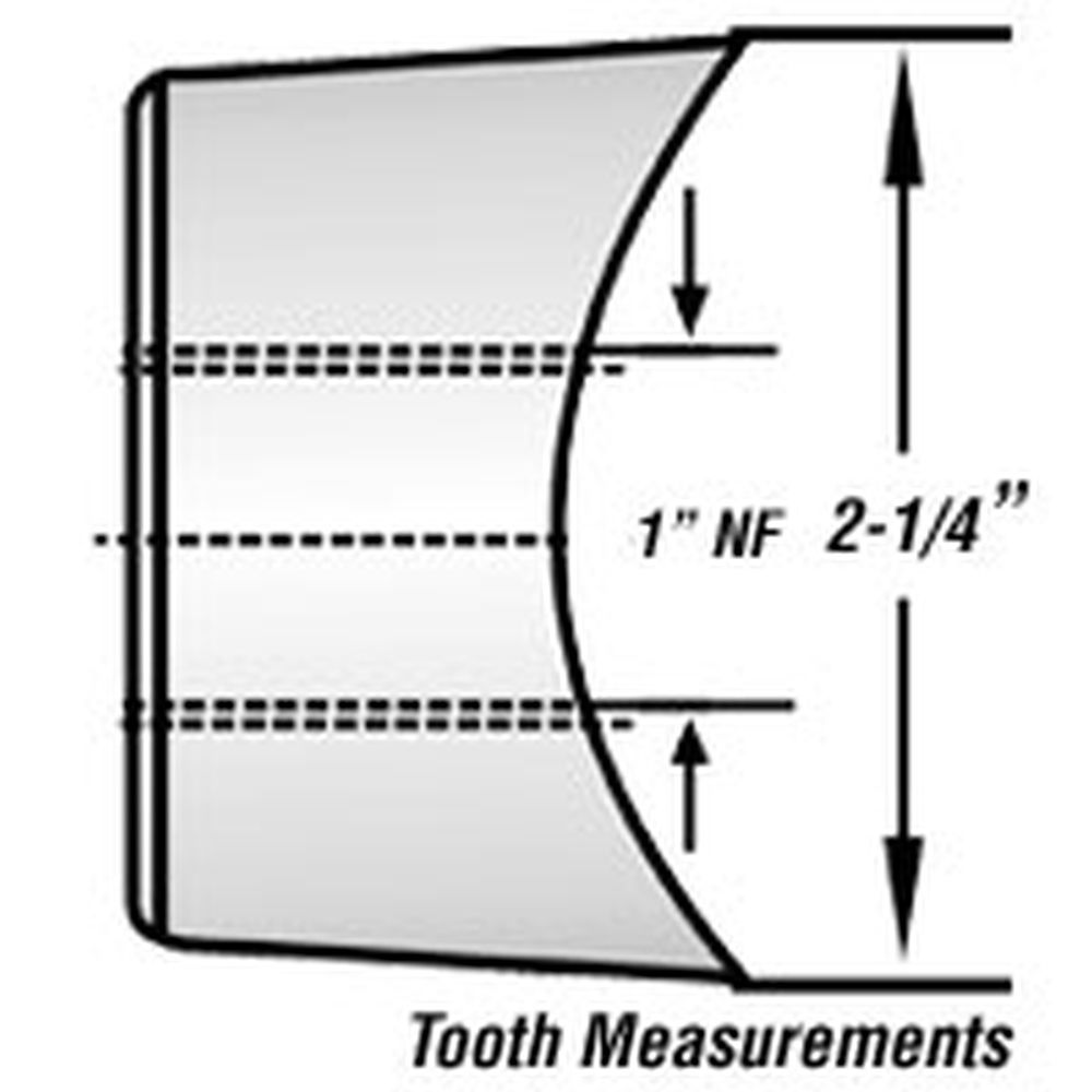Quadco 2-1/4" Hot Saw Cutter Tooth (Concave) Q10205T