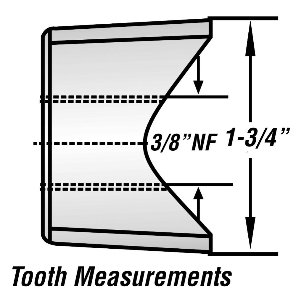Quadco 1-3/4" Hot Saw Cutter Tooth (Beaver) Q10635T for Ultimate 5600