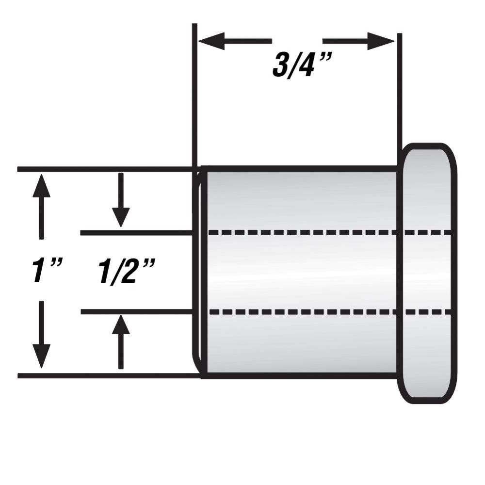 Quadco Tooth Shank Option 1 (3/4" Shank)