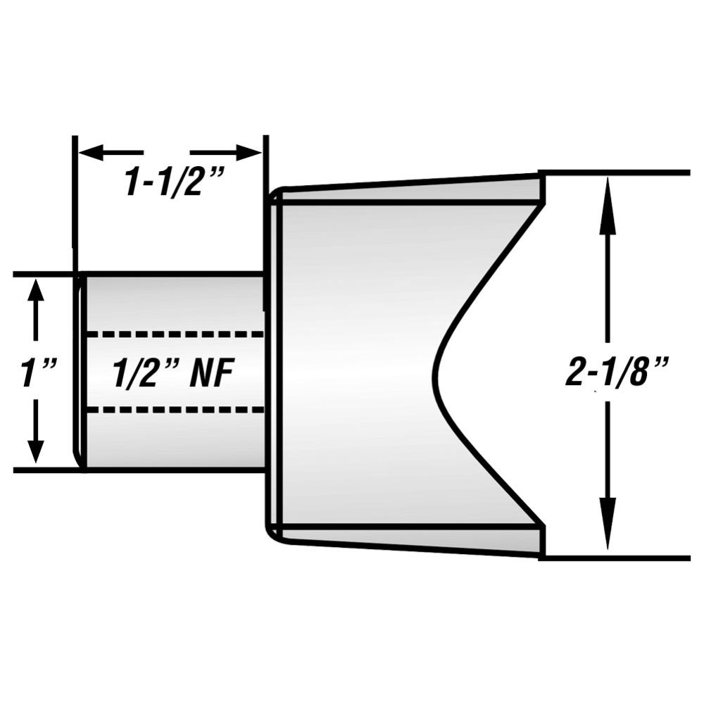 Quadco 2-1/8" Hot Saw Cutter Tooth (Beaver Concave) QH10098T