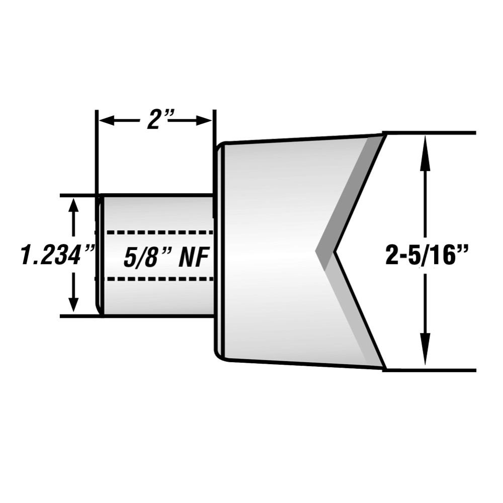 Quadco 2-3/8" Hot Saw Cutter Tooth (Beveled Carbide) QVK4X4B-G1