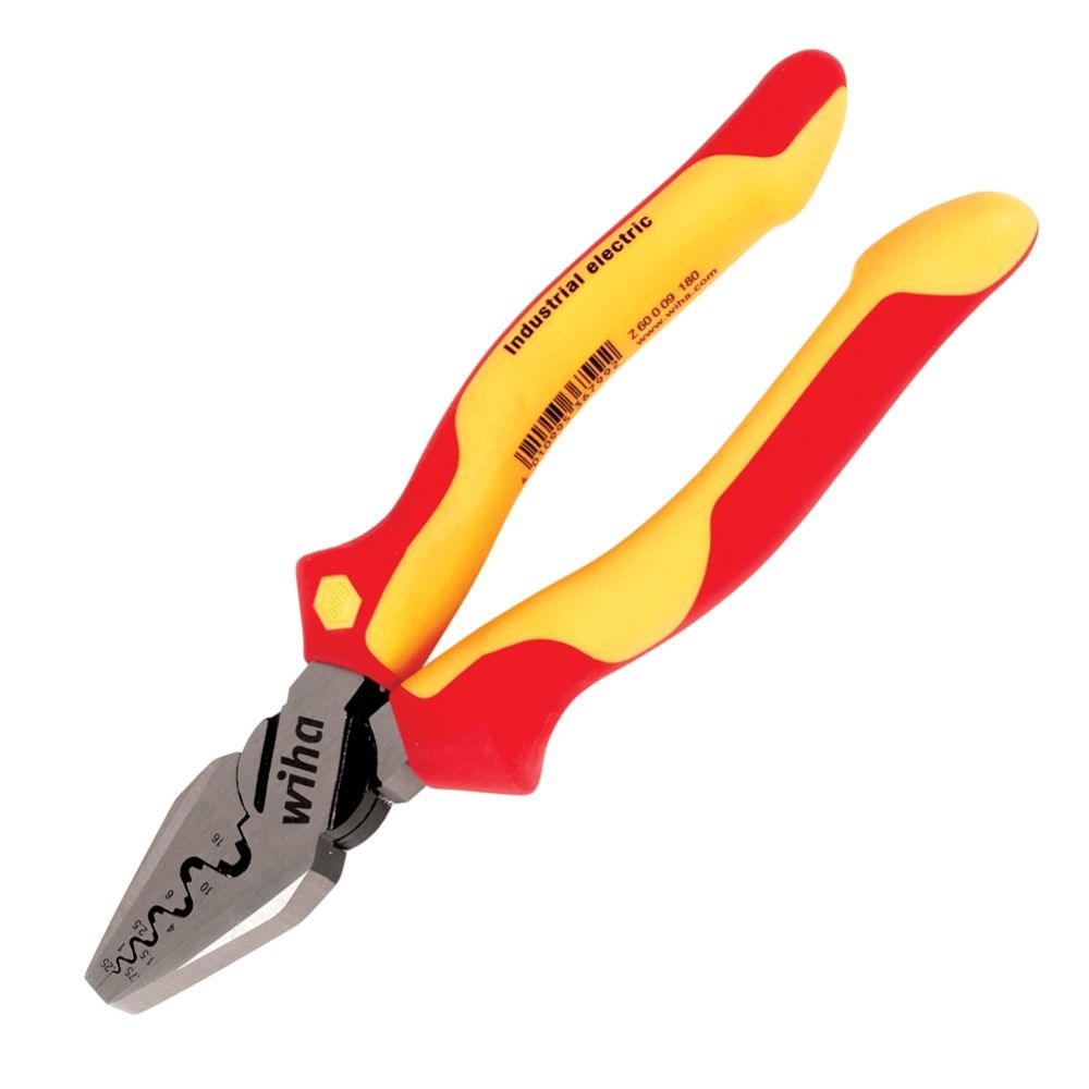 Wiha Insulated Industrial Crimping Pliers 7"