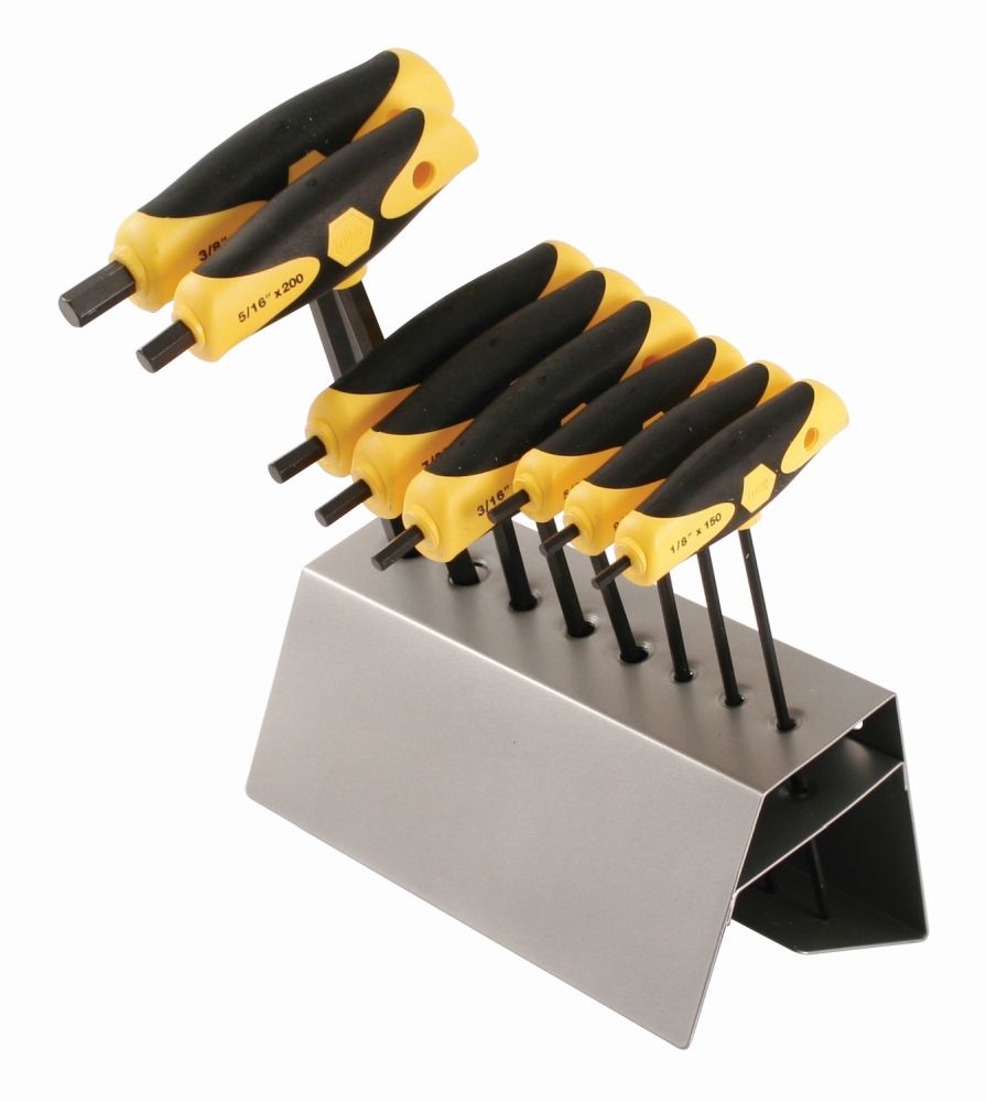 Wiha Soft Grip Inch Hex T-Handle 8 Pc. Set - 33499