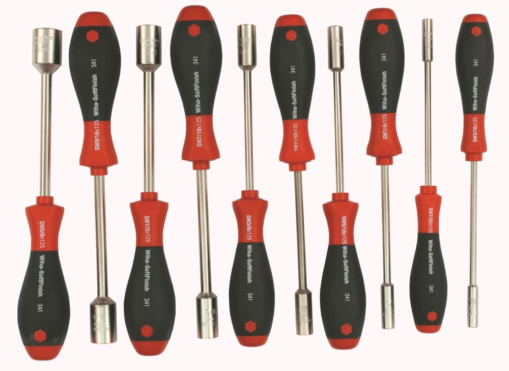 Wiha SoftFinish® Inch Nut Driver 10 Pc. Set