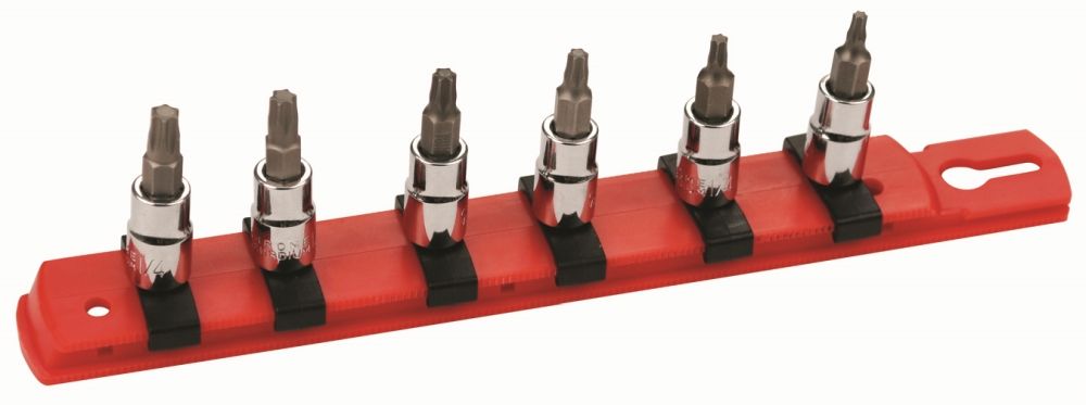 Wiha Torx® Bit Socket 1/4" Sq Drive T10-T30