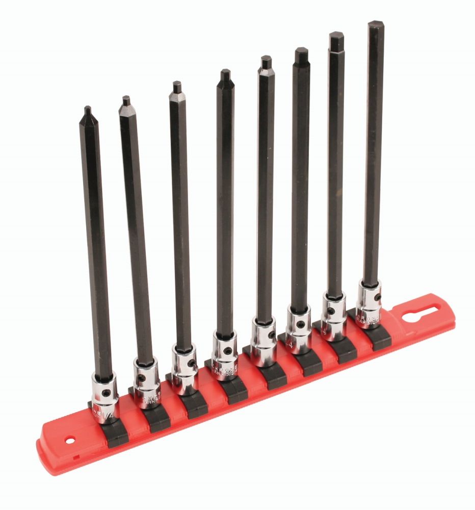 Wiha Hex 1/4" Drive Bit Socket Set 3/32-1/4
