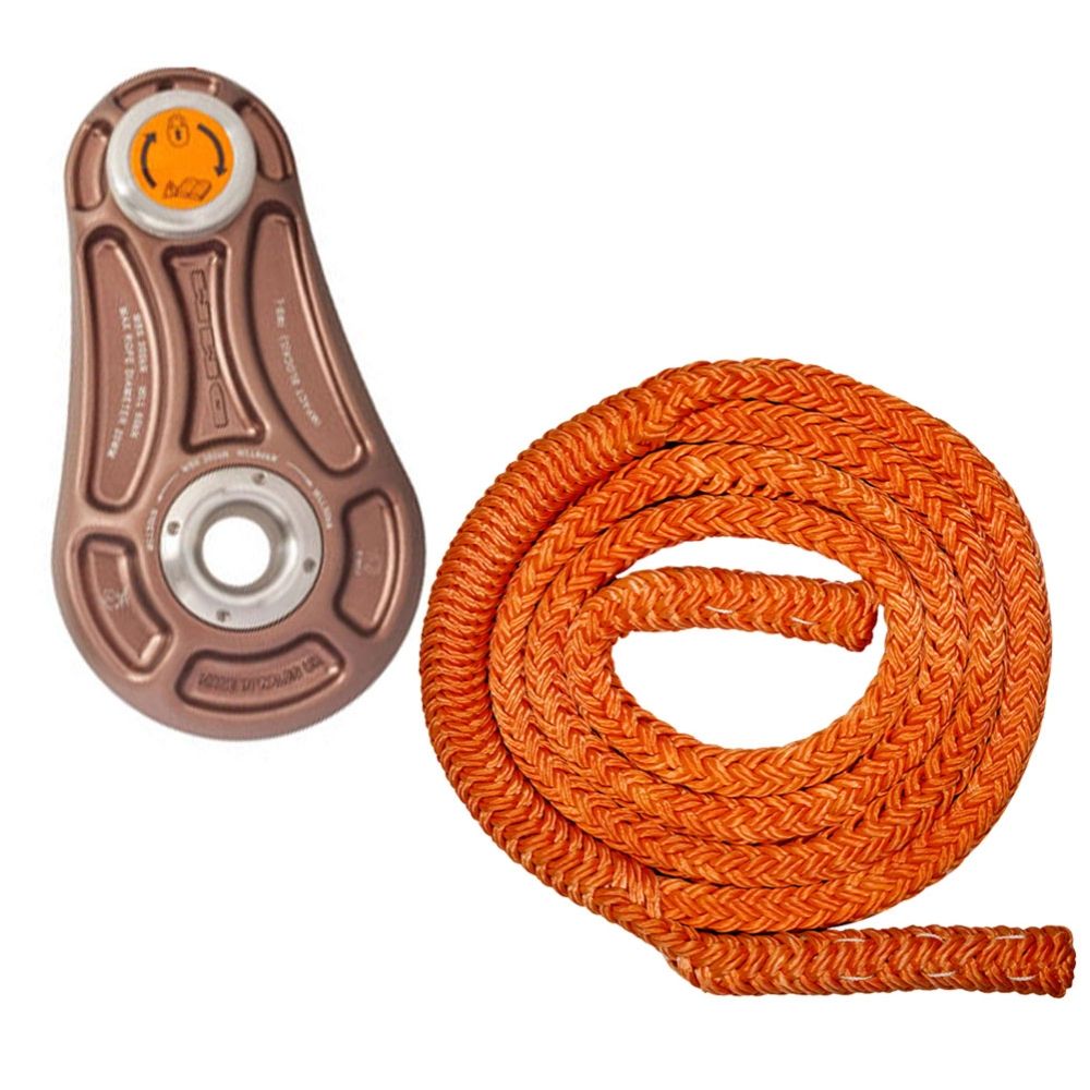 DMM Large Impact Aluminum Arborist Rigging Block (3/4" Rope) & Sling Combo
