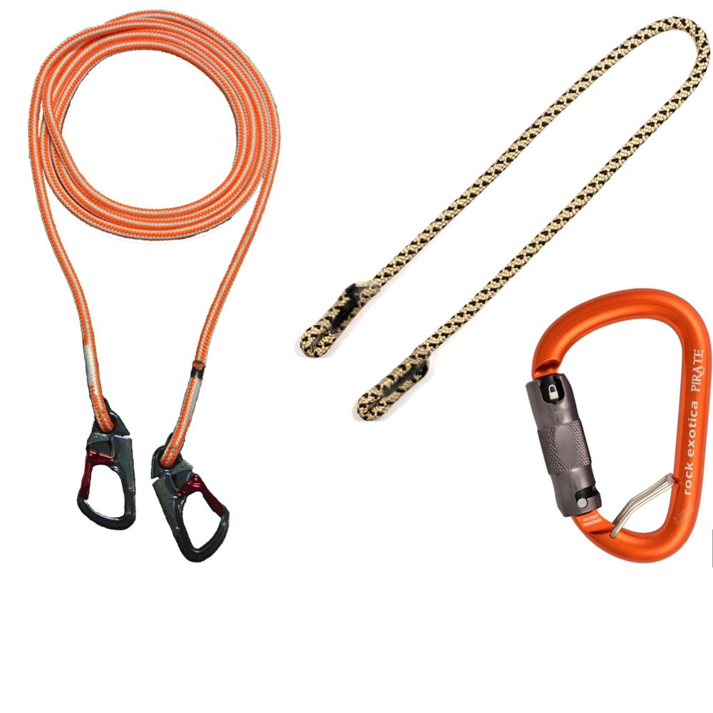 ArborMAX (14') Hi-Vee 2-in-1 Safety Lanyard Kit with Aluminum Snap Hooks
