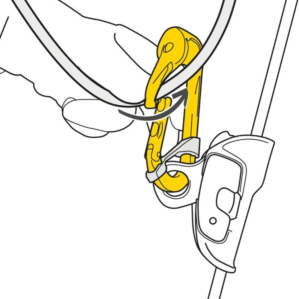 Petzl RollClip A Triact-Lock Aluminum Pulley Carabiner P74 TL