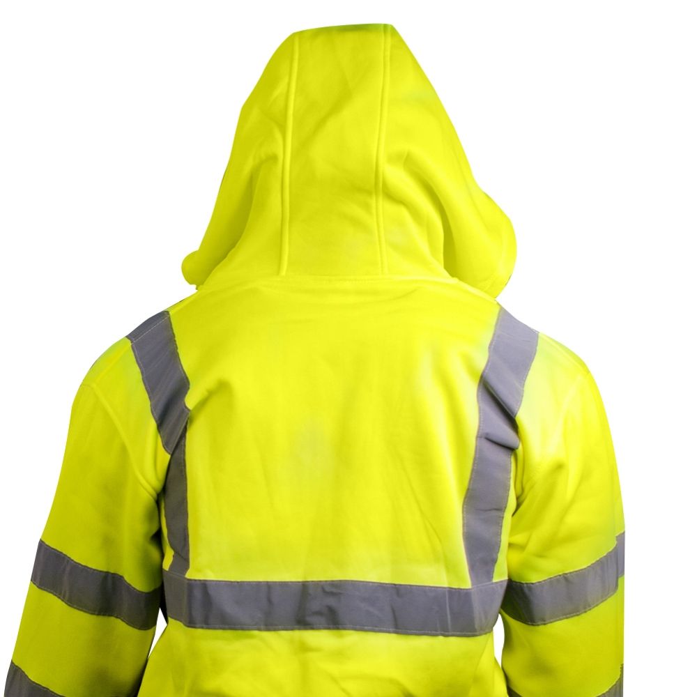 Dicke Class III Hi-Vis Full Zip Safety Sweatshirt (Yellow)