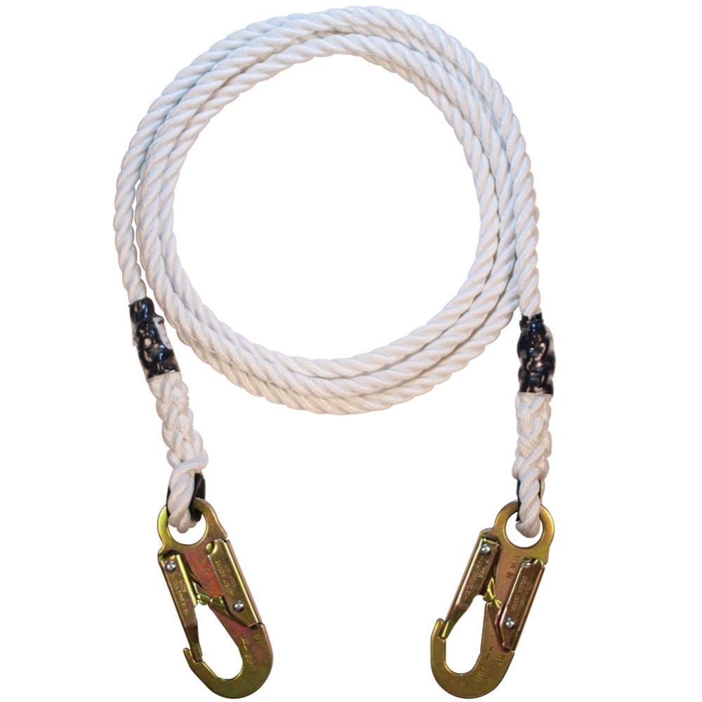 ArborMAX (10') Safety Blue 3-Strand Positioning Lanyard with Steel Rope Snaps