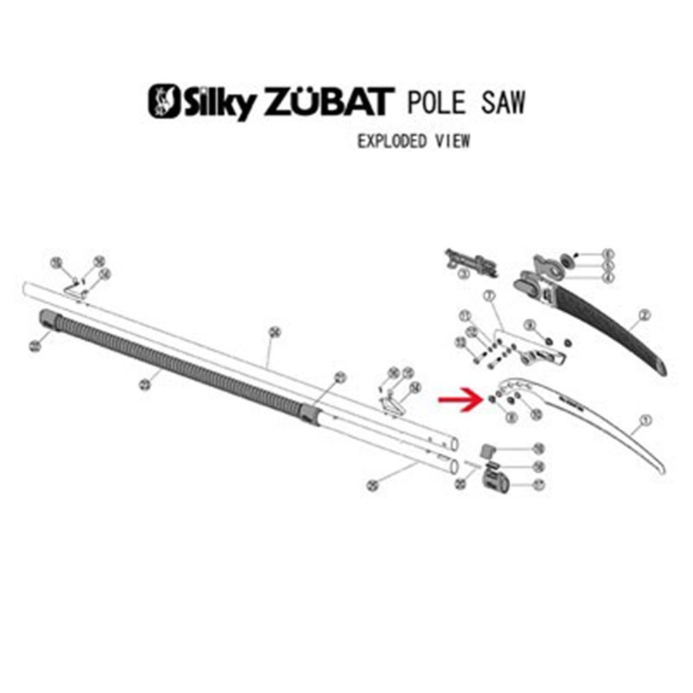 Silky Screw Set Gomtaro Pole Saw (Blade to Pipe)