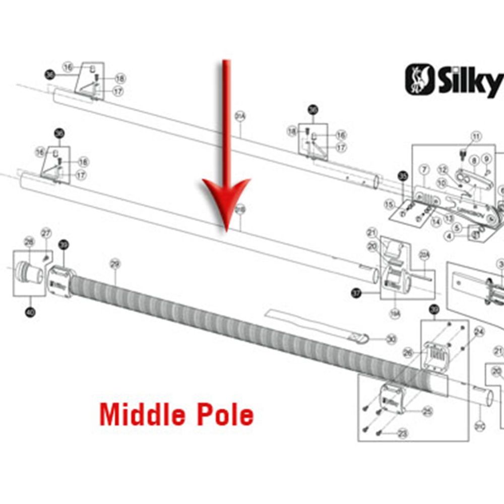 Silky Longboy Middle Pole