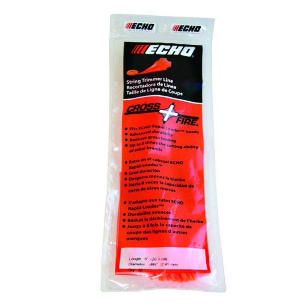 Echo 10 Count 8" Length .095 Cross Fire Trimmer Line