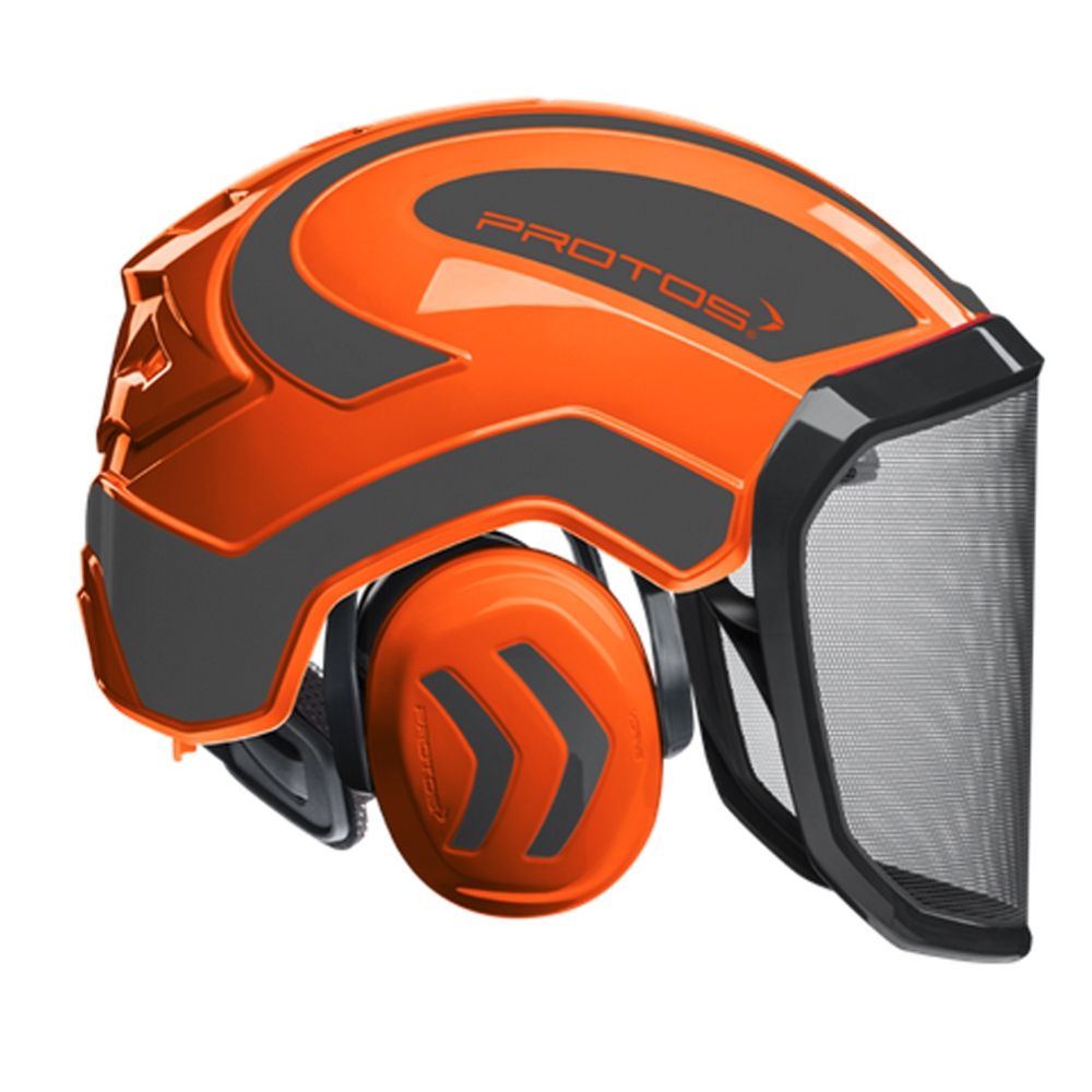 Pfanner Protos Integral Forestry Helmet (Orange/Grey) - PFA 404002 OG