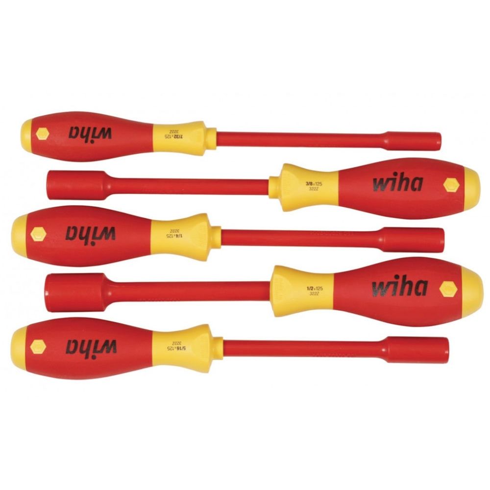 Wiha Insulated Inch Nut Driver 5 Pc. Set